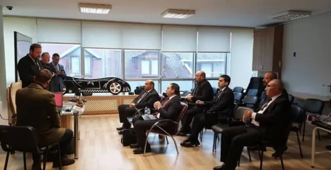 Çetin BÜYÜKÇINAR — KKTC Ulaştırma Bakanlığı heyetine sunum