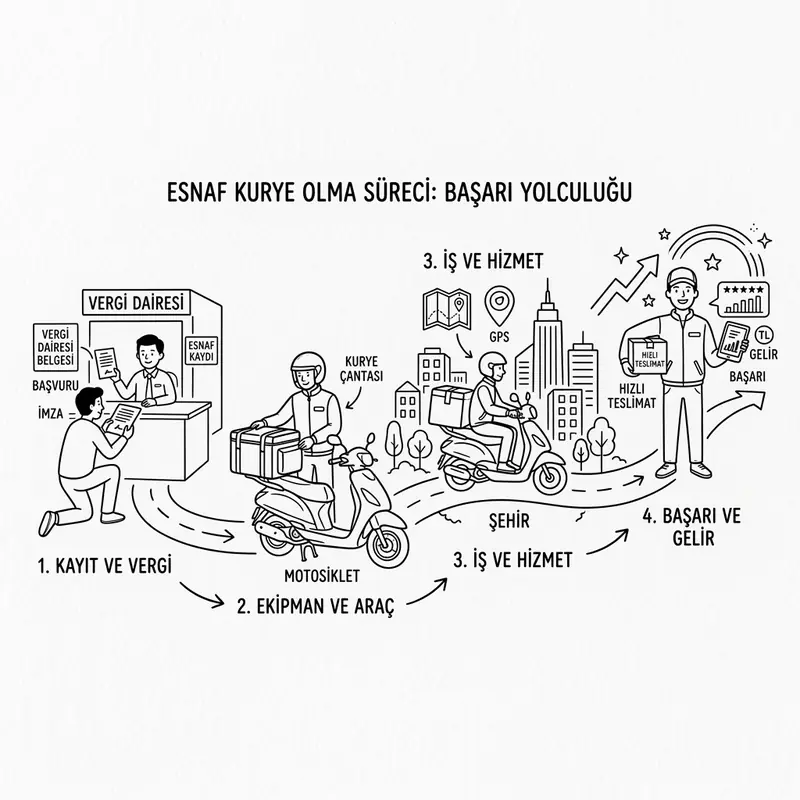 Esnaf kurye olmanın adımları ve gerekli belgeler
