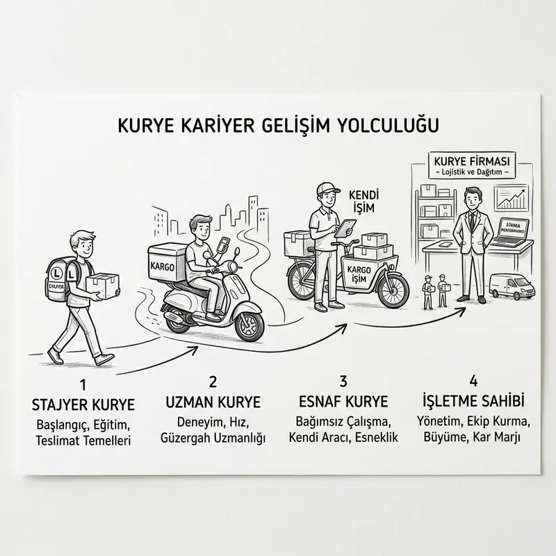 Motokurye kariyer gelişimi ve ilerleme yolları