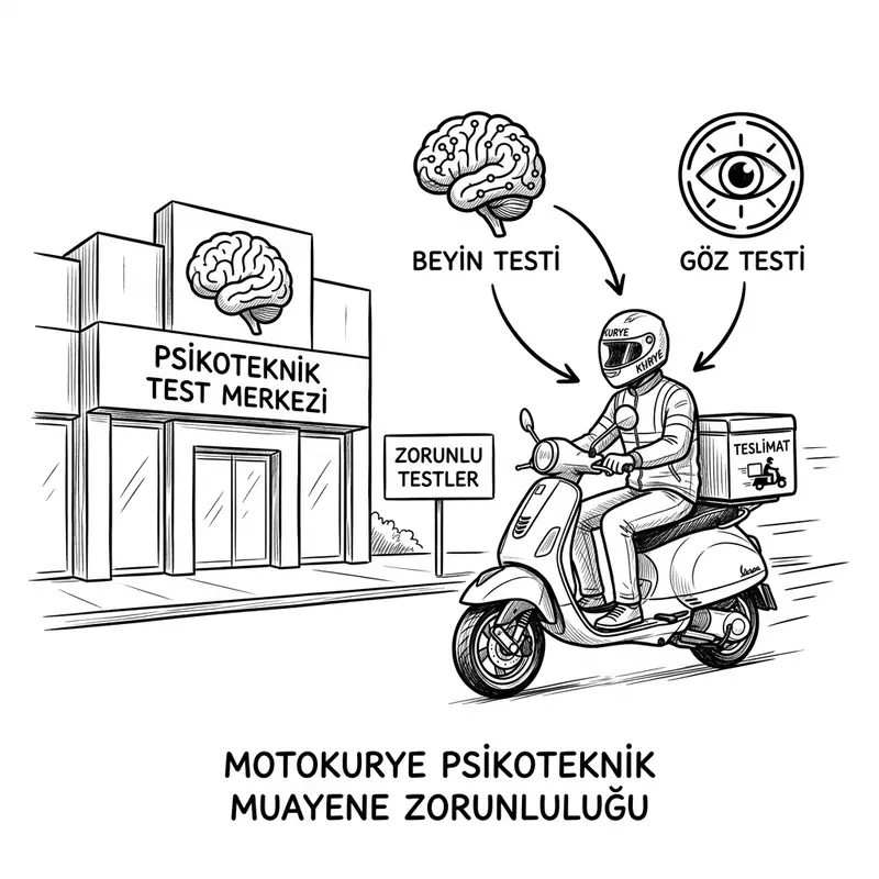 Kurye için psikoteknik muayene zorunlu mu?