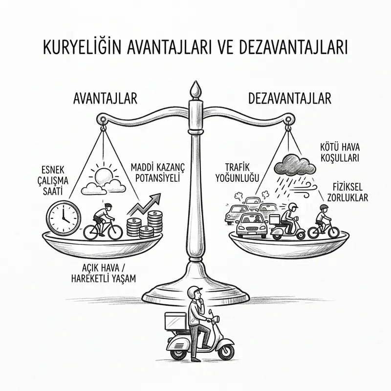 Kuryeliğin avantaj ve dezavantajları karşılaştırması