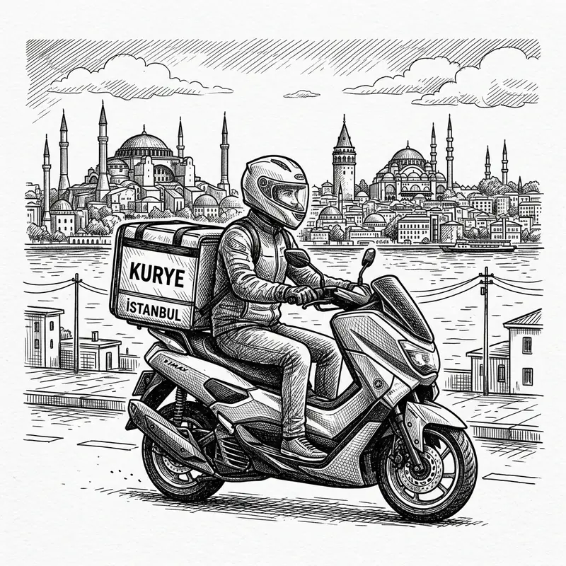 Motokurye güvenlik önlemleri ekipman trafik